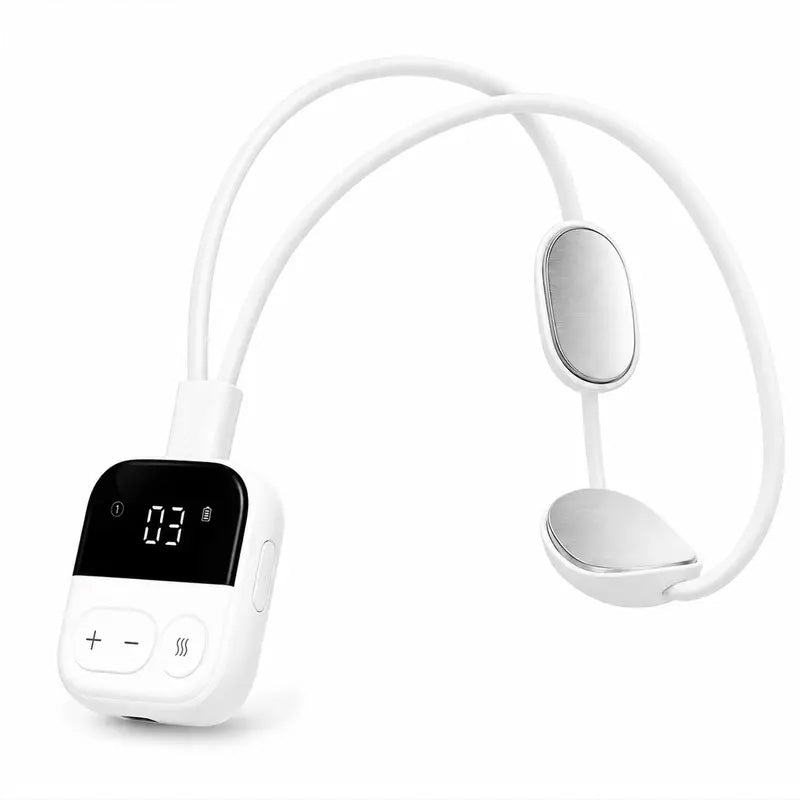 💆 Cordless Neck Massager · EMS + Heat Pendant for Neck & Body