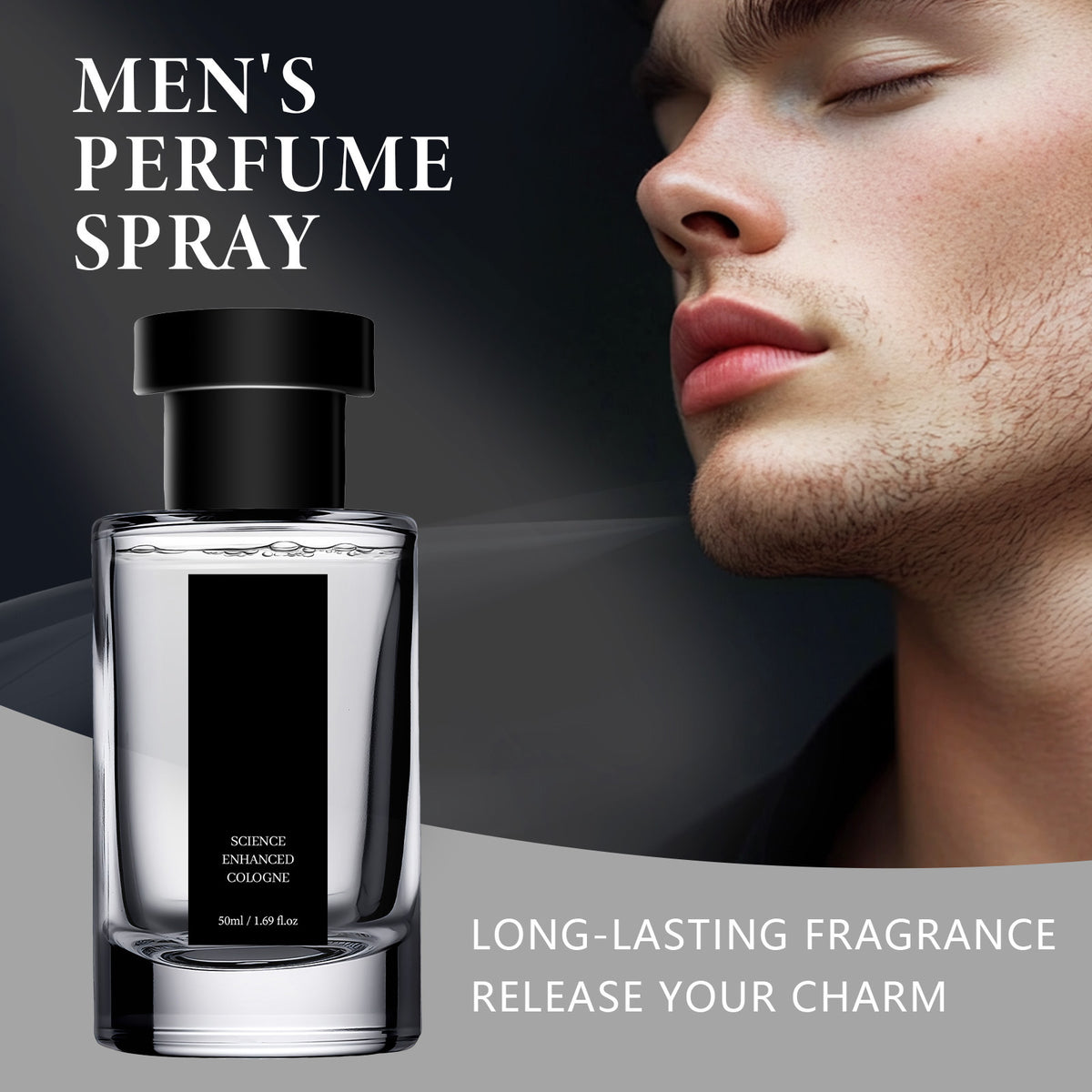 🌊 Men’s Cologne Spray 50ml – Fresh Aquatic & Woody Fragrance ✨
