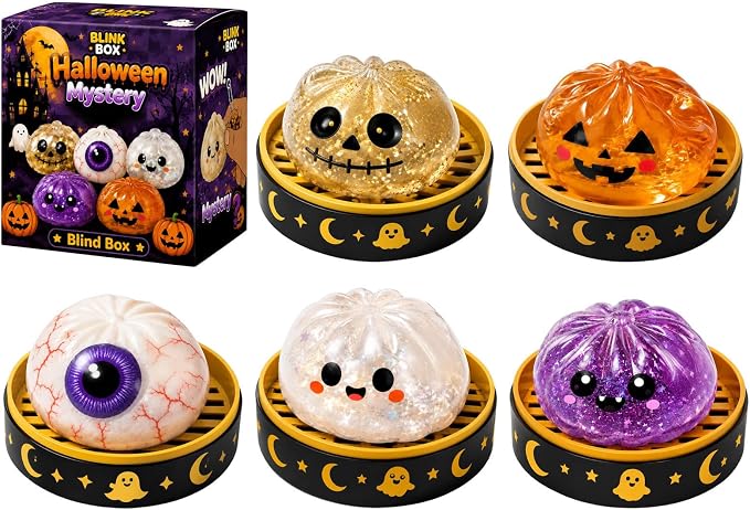๐ฅ 55% OFF TODAY ๐ Halloween Steamed Bun Squishy Mystery Box Toy