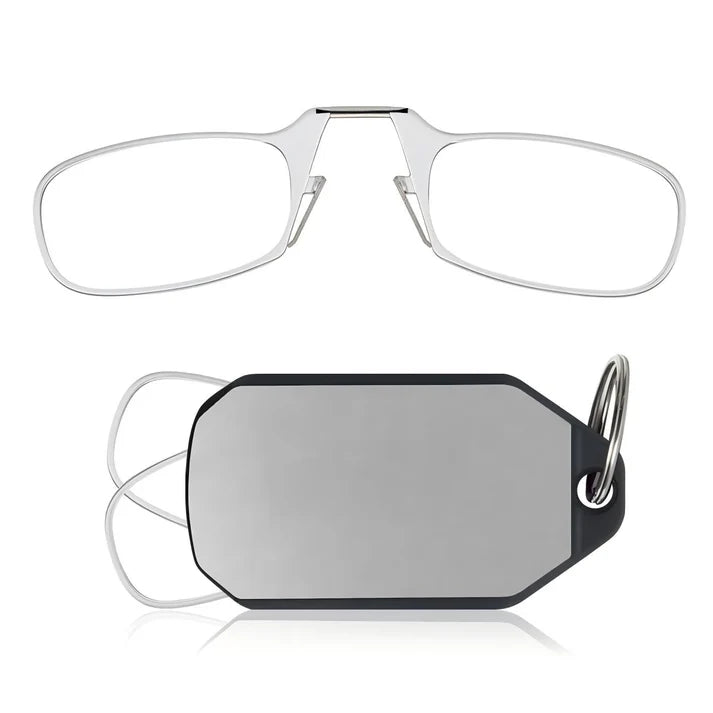 🔥Slim Folding Keychain Reading Glasses - Clips Anywhere, Reads Anytime🔑