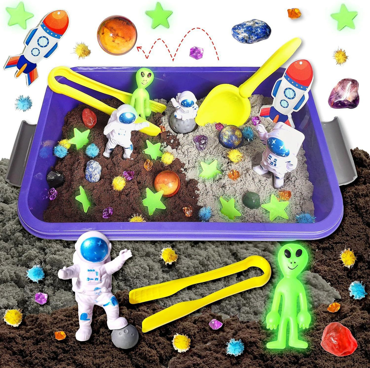🌈 Kids Sensory Bin Kit | DIY Sand Play & Creative Fun