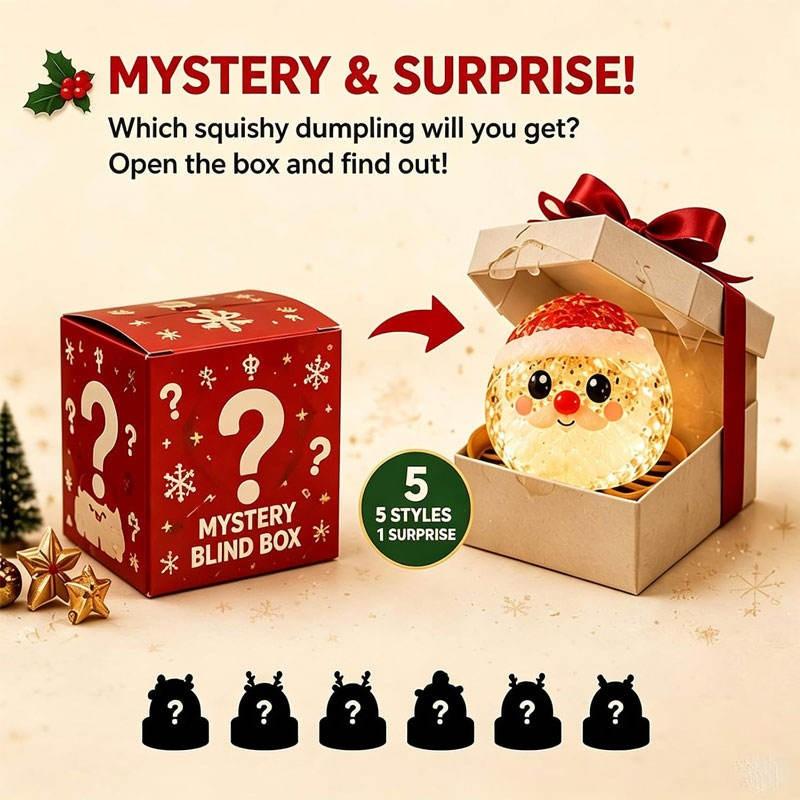 π₯ Limited-Time 49% OFF π Christmas Mystery Dumpling Squishy Blind Box π Cute Holiday Surprise Gift
