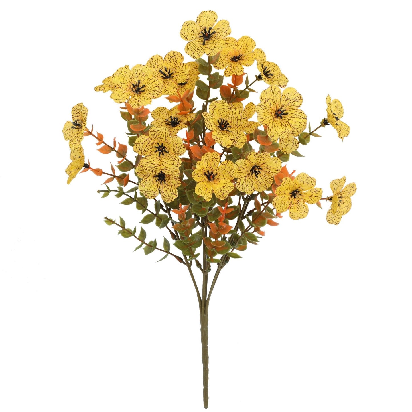 šš§”Artificial Autumn Violet Flower Bouquet ā Weatherproof Faux Fall Floral Stems for Porch & Home