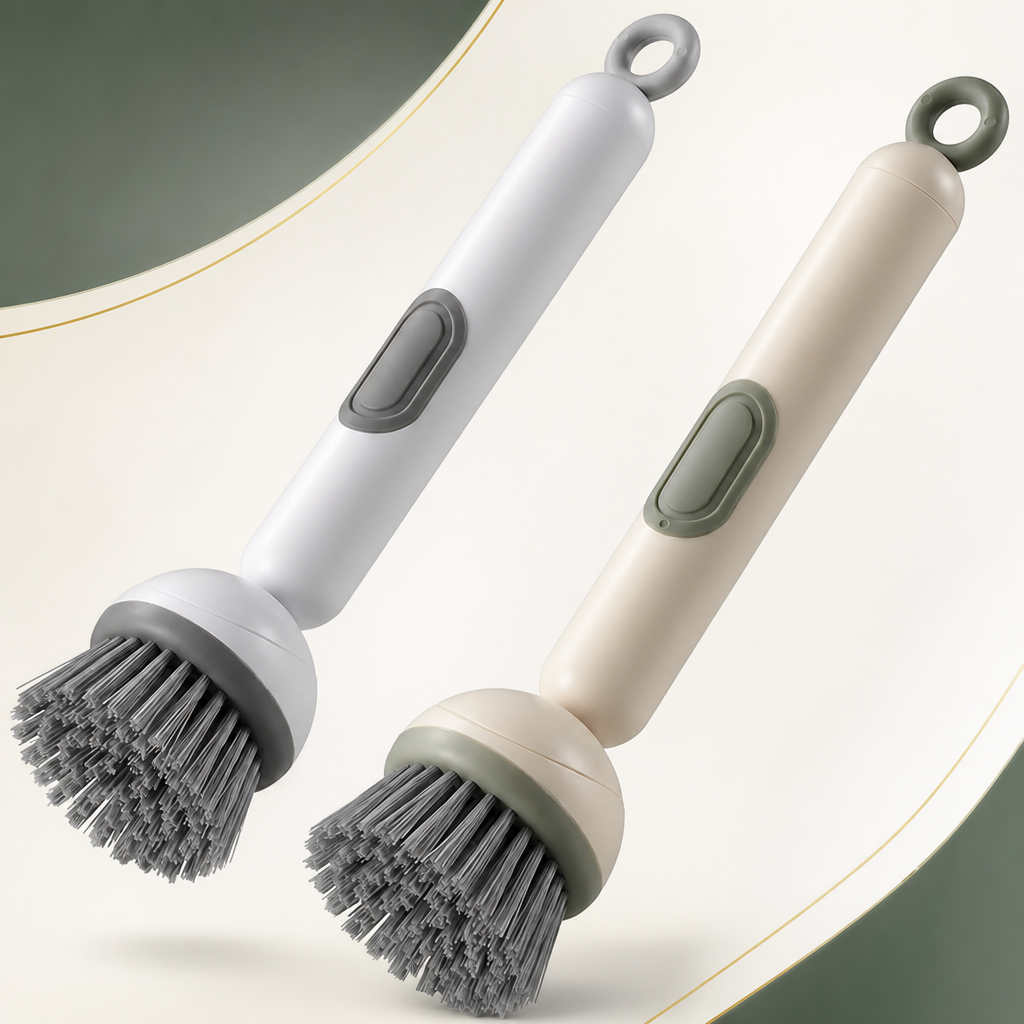 🔥LAST DAY 49% OFF-360° Rotating Soap Dispensing Dish Brush