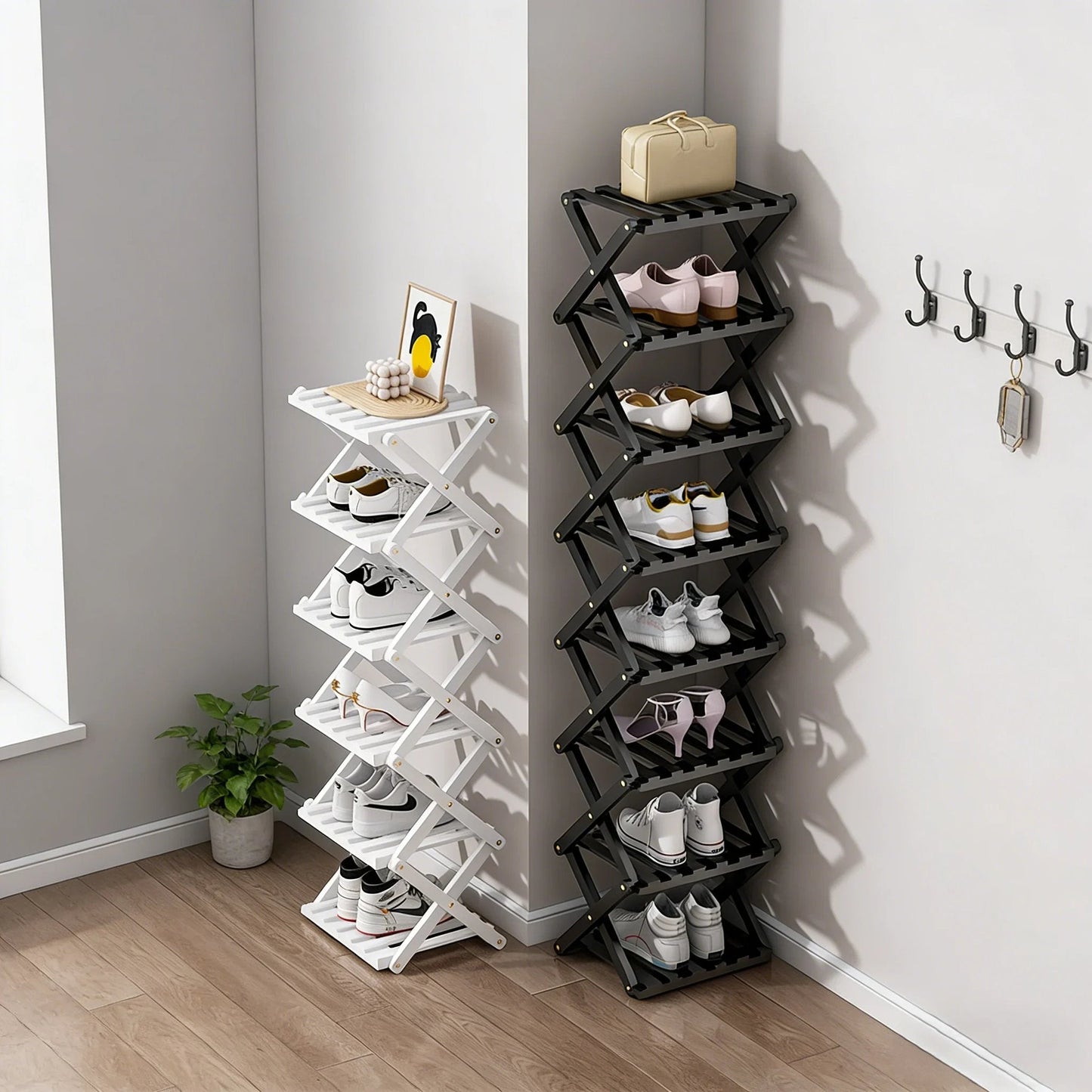 The 9-Tier No-Assembly Bamboo Rack !β¨π