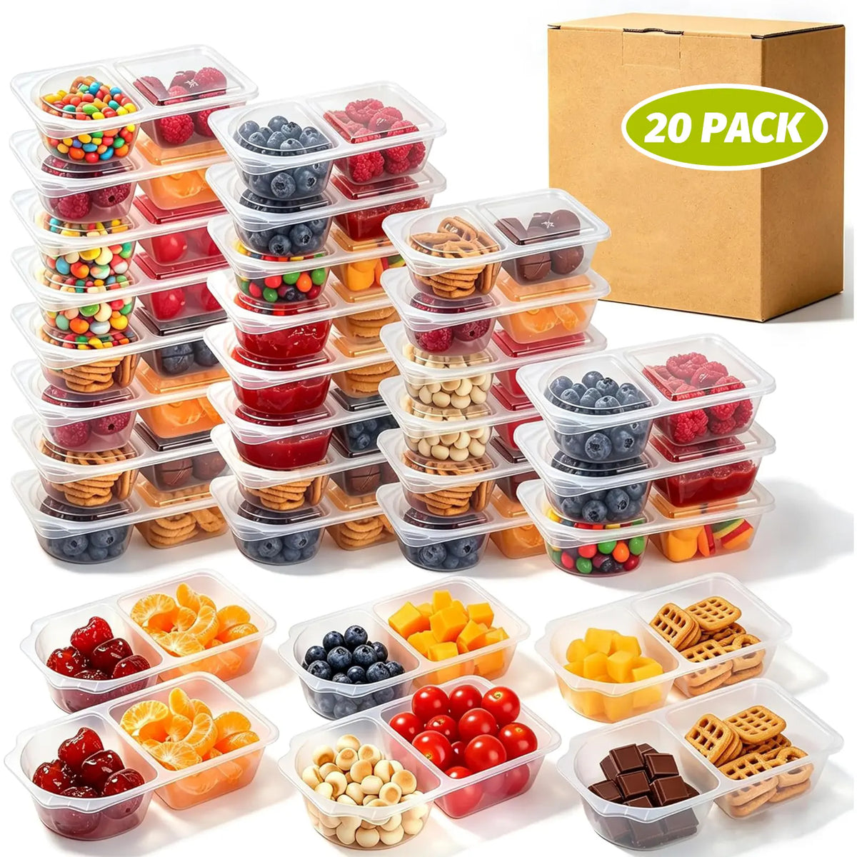 š¢LAST DAY 49% OFFš„š± Reusable Divided Snack Storage Container