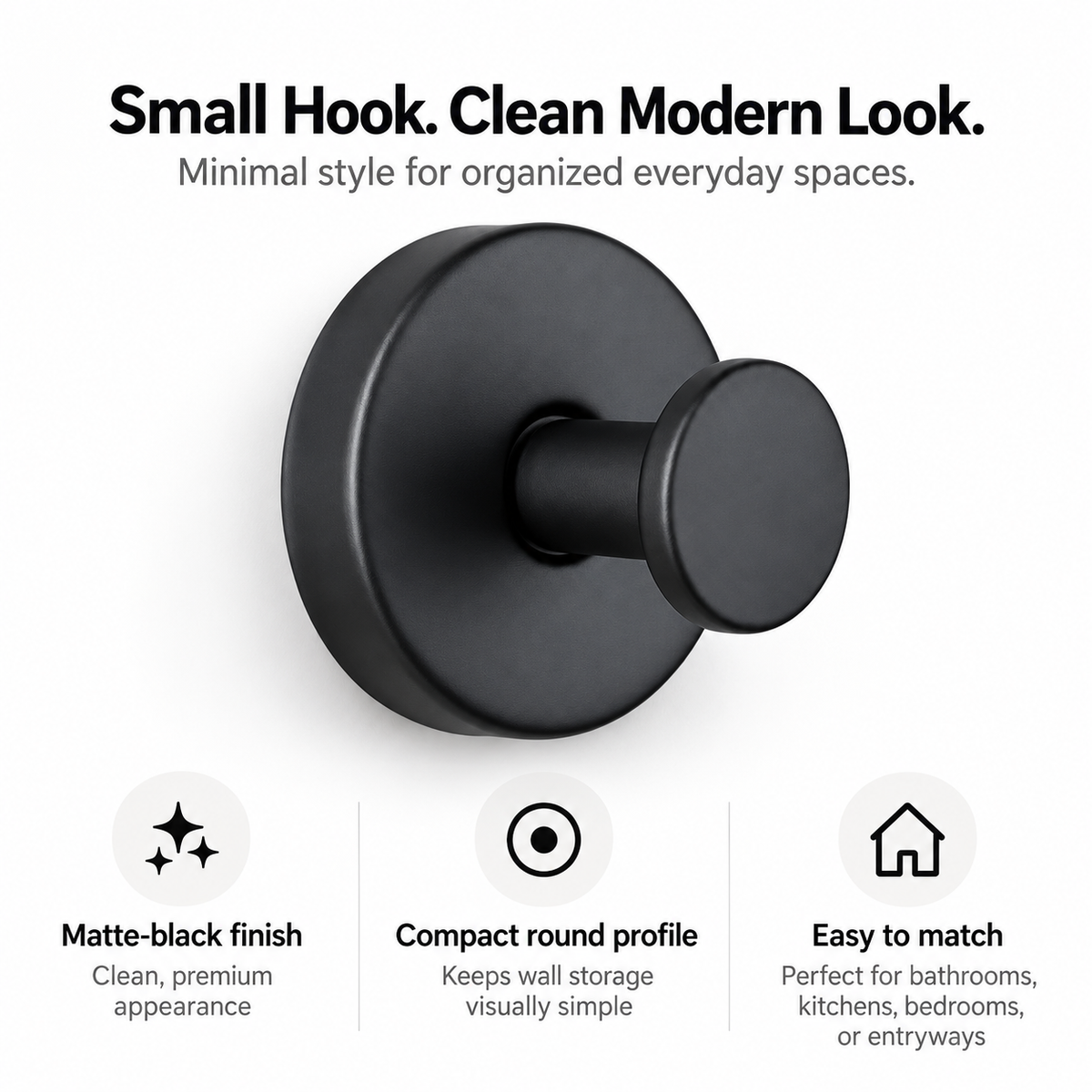 ⏰ LIMITED TIME 49% OFF 🖤 4PCS Stainless Steel Twist-Lock Suction Hooks | No-Drill Removable Wall Storage