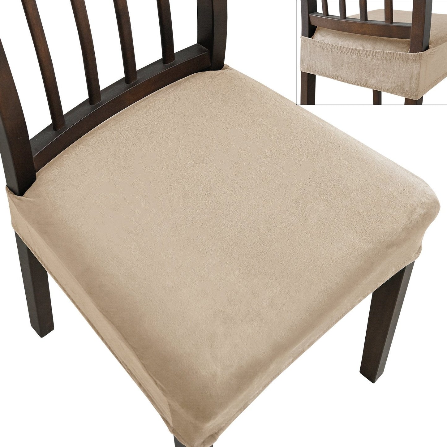 Jacquard Chair Cover – Stretch Fabric, Waterproof & Reusable