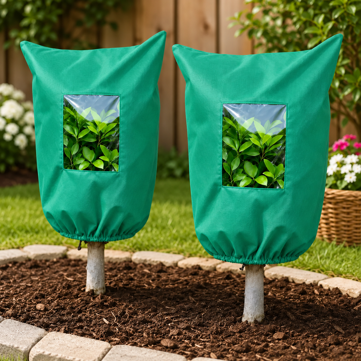πΏ WINTER GARDEN ESSENTIAL | Plant Frost Protection Cover β Breathable Reusable Cover for Shrubs, Pots & Young Trees