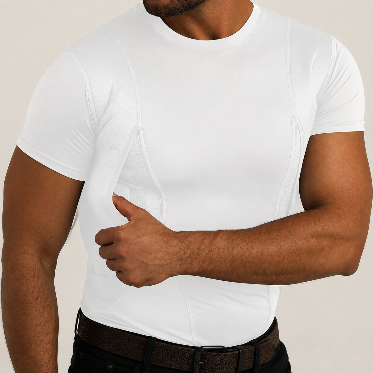 🦅Men's EDC Utility Compression Shirt | Dual Hidden Underarm Pockets🛡️