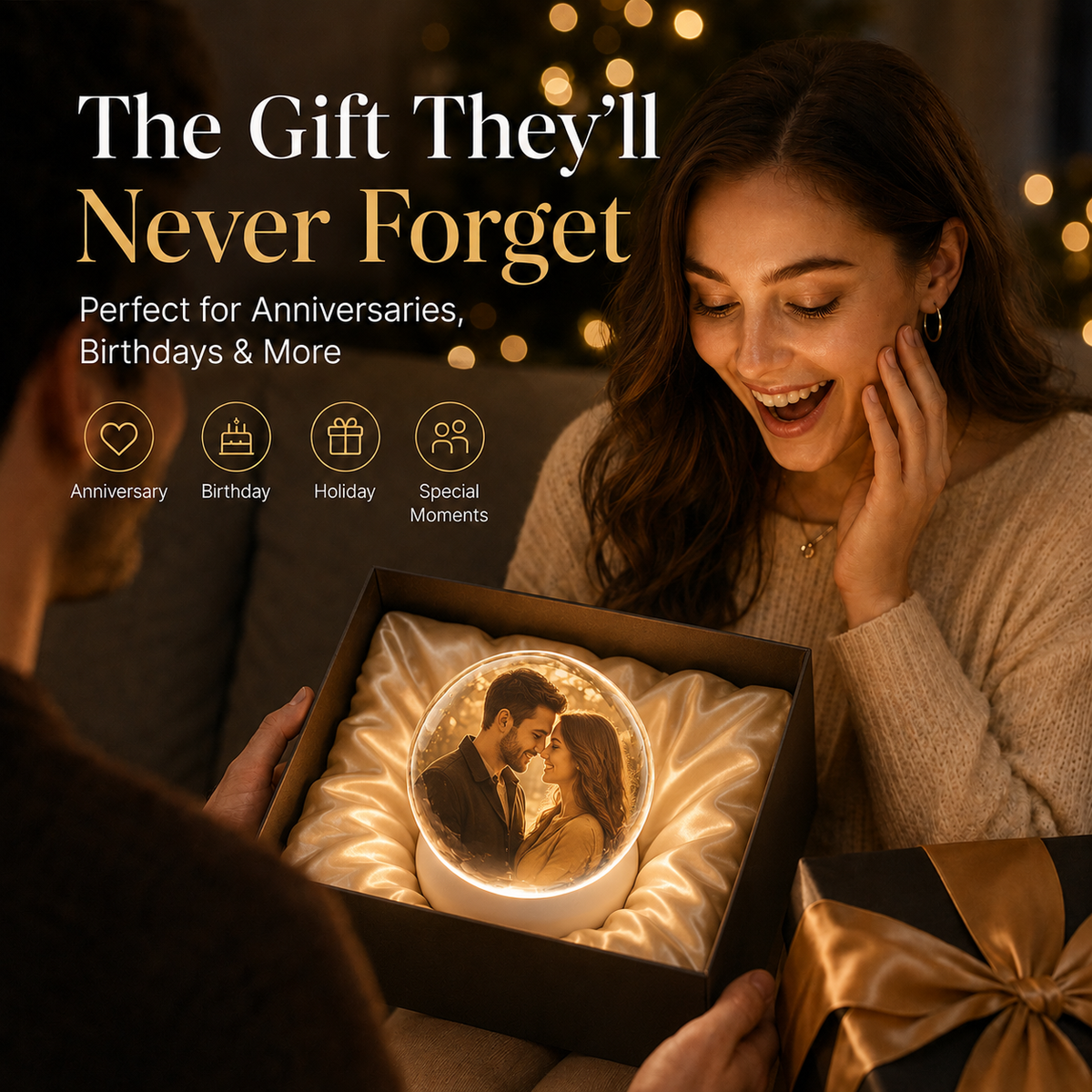 🎁 50% OFF + FREE SHIPPING 🚚 | Personalized Digital Crystal Ball ✨ Bring Your Memories to Life 💖