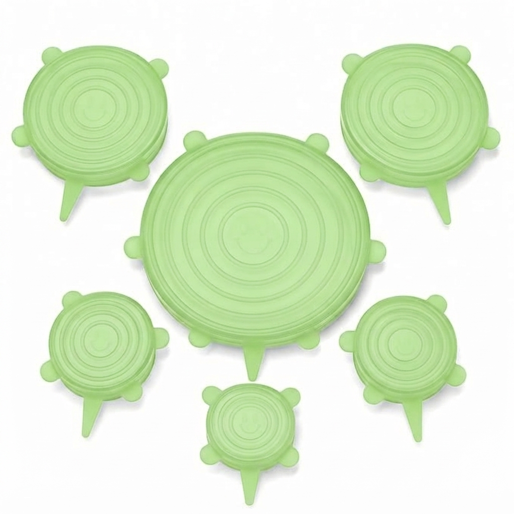 🔥LAST DAY 50% OFF🥗 6-Pack Silicone Stretch Lids – Reusable♻️, BPA-Free & Leak-Proof Covers for Bowls, Pots, Cups & Fruits