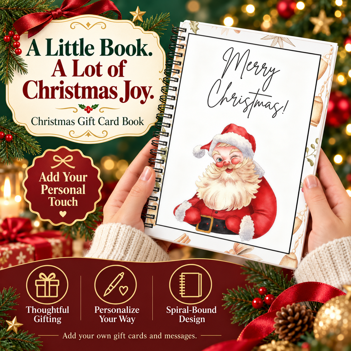๐ Christmas Gift Card Book โ DIY Personalized Holiday Gift for Family & Friends