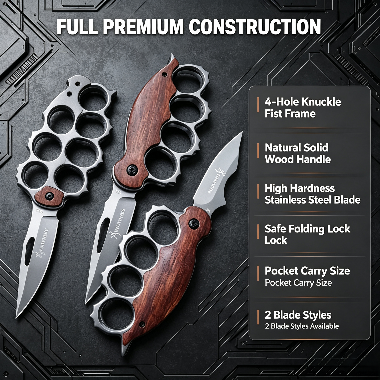 🔥Tiger Finger Fist Tactical Folding Knife🗡️Ideal for outdoor adventures, fishing, and camping with outdoor cooking