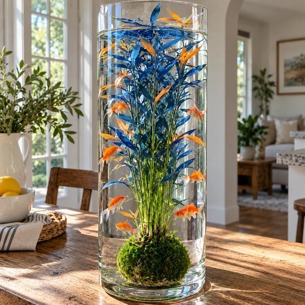 Mini Rice Bamboo – Blue Orange