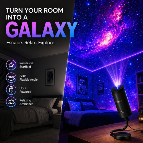 🔥Hot Sale-50% OFF🌊Plug-and-Play HD Star Projector✨