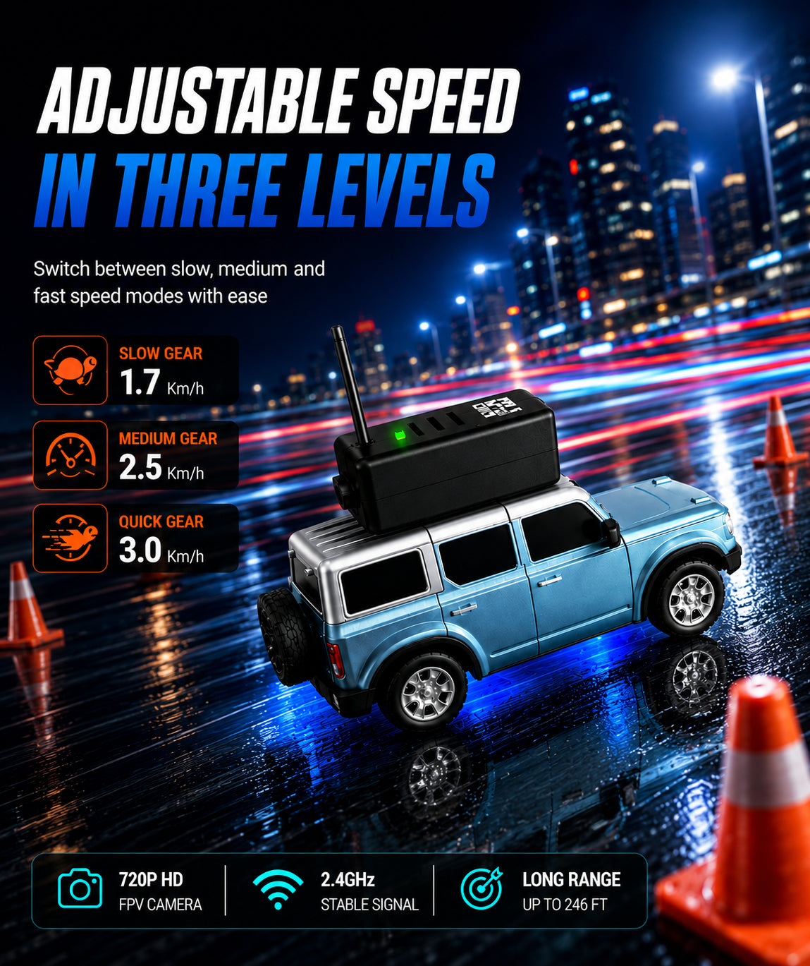 🕹️1:64 Mini Alloy RC Car With HD Camera & Real-Time Video Transmission(App & Remote)🚙