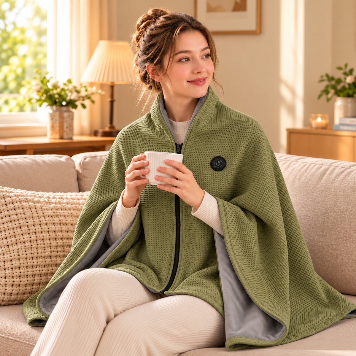 ⛄LIMITED-TIME 49% OFF‼️💞54K+ SOLD⭐🔥 USB HEATED WEARABLE SHAWL