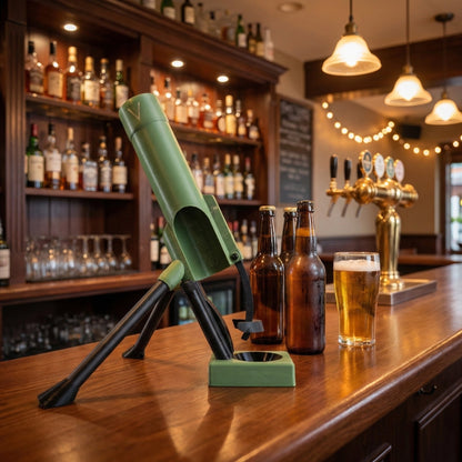 🚀 Beer Bottle Mortar Bottle Opener 🍻🔥Novelty Cap-Launching Desk & Bar Accessory