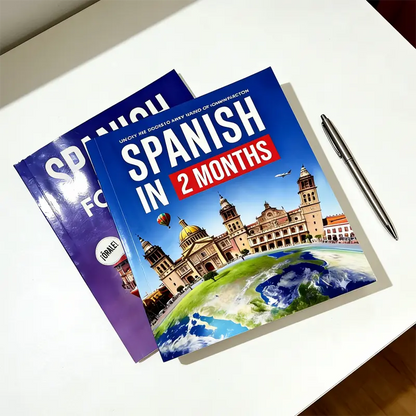 🎁 LAST DAY: 55% OFF!📚 Spanish in 2 Months: Ultimate Workbook with Slang & Conversations ✨