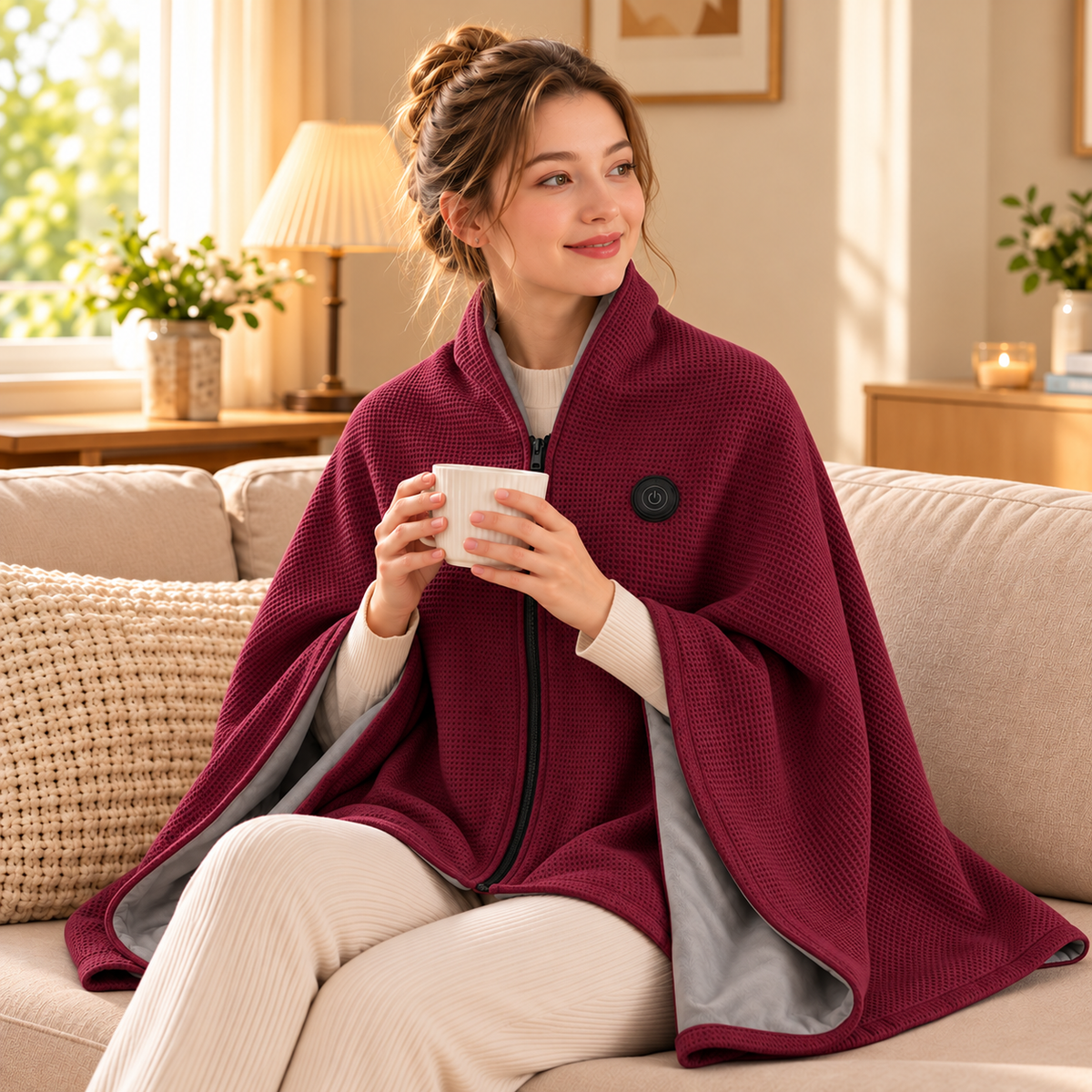 ⛄LIMITED-TIME 49% OFF‼️💞54K+ SOLD⭐🔥 USB HEATED WEARABLE SHAWL