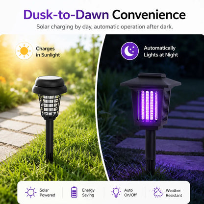 🔥Summer Hot Sale-49% off🔥Solar Mosquito Zapper Light – Outdoor Garden Stake Lamp