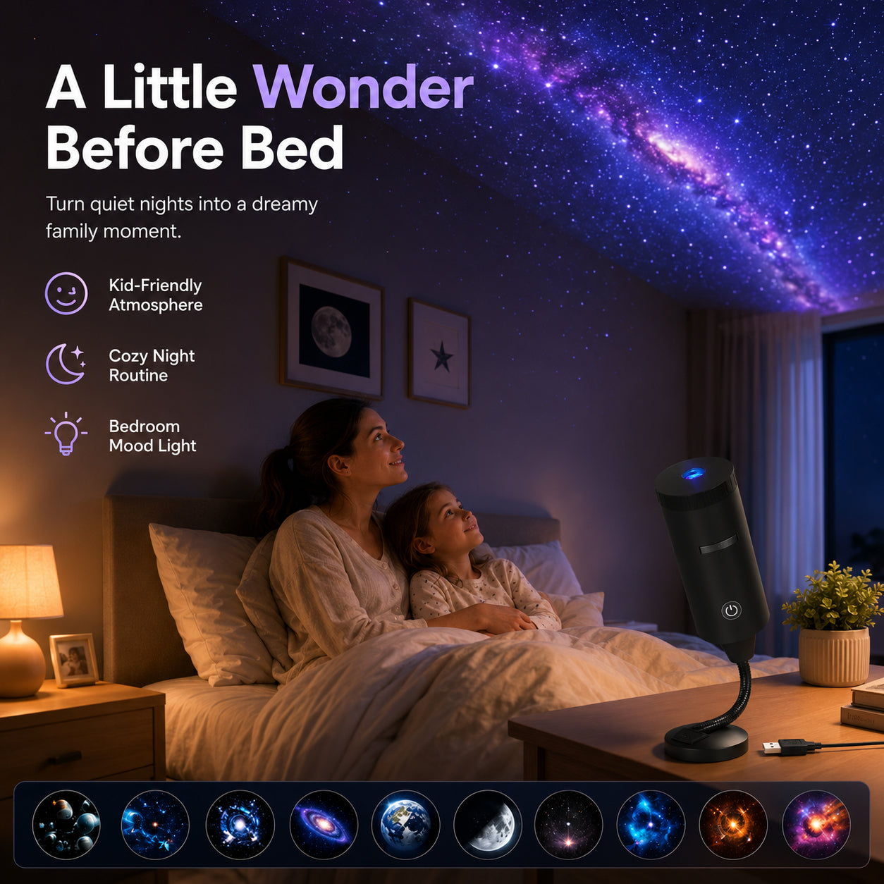 🔥Hot Sale-50% OFF🌊Plug-and-Play HD Star Projector✨