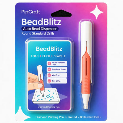 🔥Last Day 60% OFF 💎 Automatic Diamond Painting Bead dispenser | Wax-Free Round Drill Pen for Faster, Easier Crafting ✨
