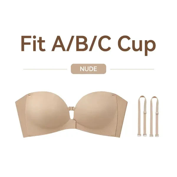 🔥 2026 HOT SALE | Non-Slip Strapless Push-Up Bra – Lift & Stay Secure