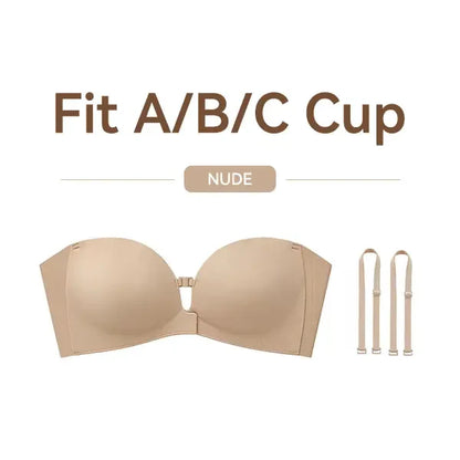 🔥 2026 HOT SALE | Non-Slip Strapless Push-Up Bra – Lift & Stay Secure