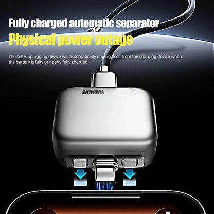 ⚡Smart Auto Stop Charging Protector🔋 - AI Auto Disconnect 140W Fast Charger | Overcharge Protection for iPhone & Android