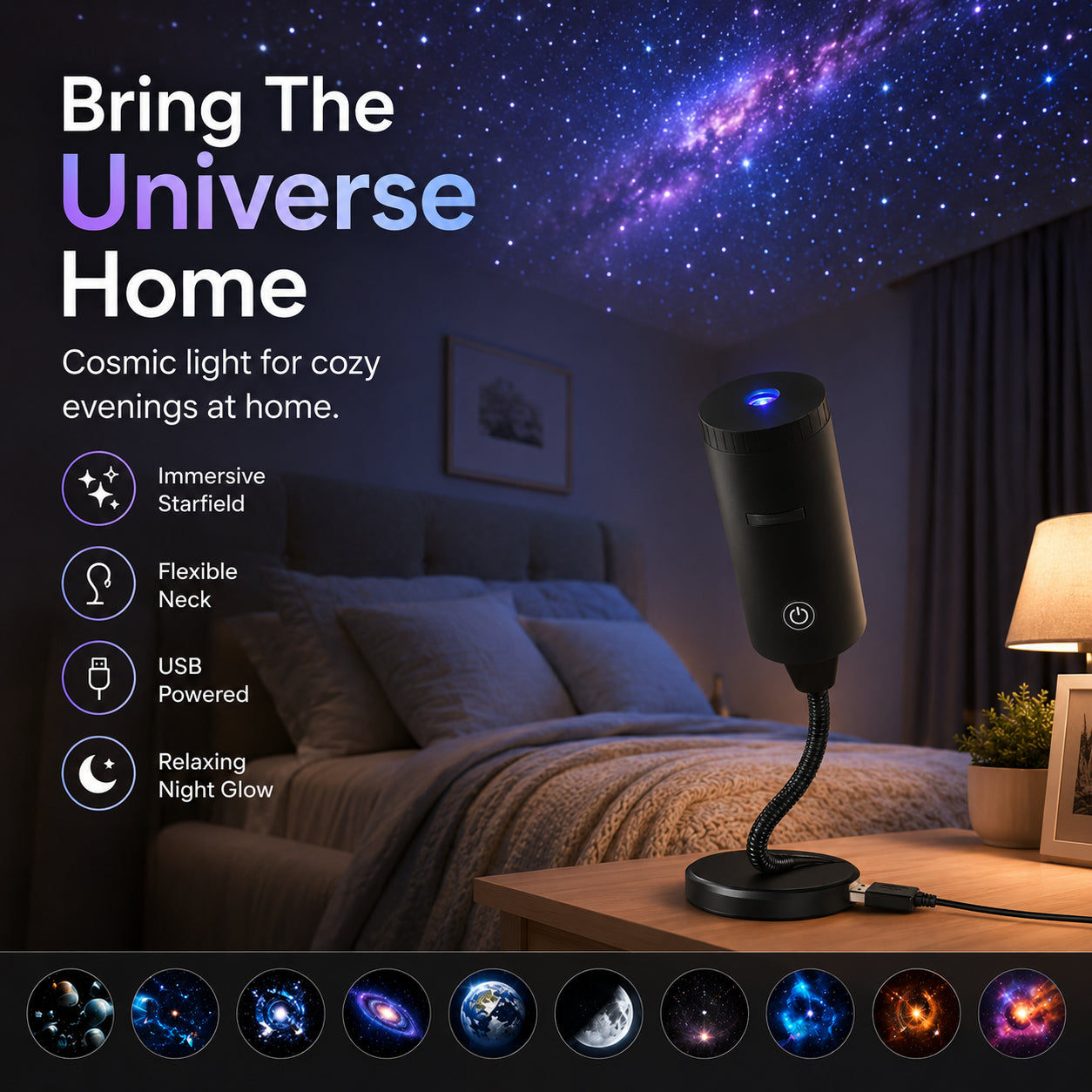 🔥Hot Sale-50% OFF🌊Plug-and-Play HD Star Projector✨