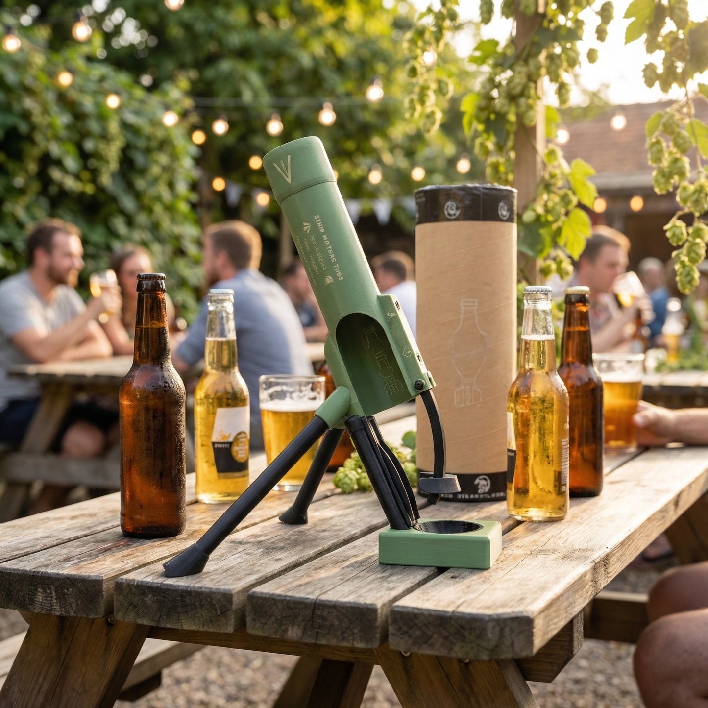🚀 Beer Bottle Mortar Bottle Opener 🍻🔥Novelty Cap-Launching Desk & Bar Accessory