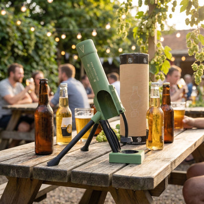 🚀 Beer Bottle Mortar Bottle Opener 🍻🔥Novelty Cap-Launching Desk & Bar Accessory