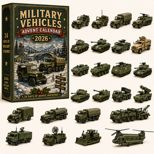 🚜 🚗 🎄 2026 Vehicle Advent Calendar Collection – 24 Days of Classic Machines, Trucks & Military Legends