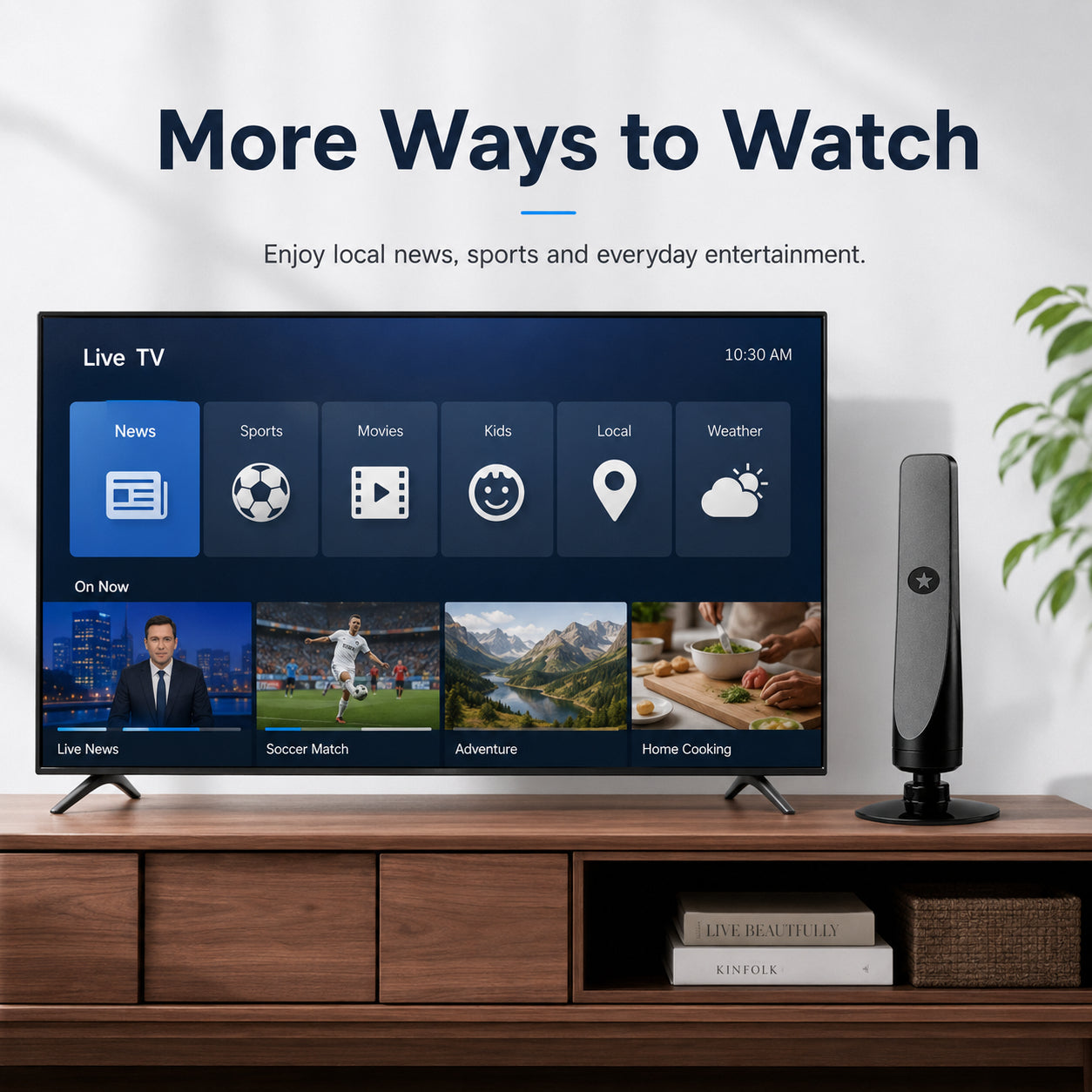 🔥Limited Time 50% OFF📺HD TV Antenna – No Subscription, Easy Setup