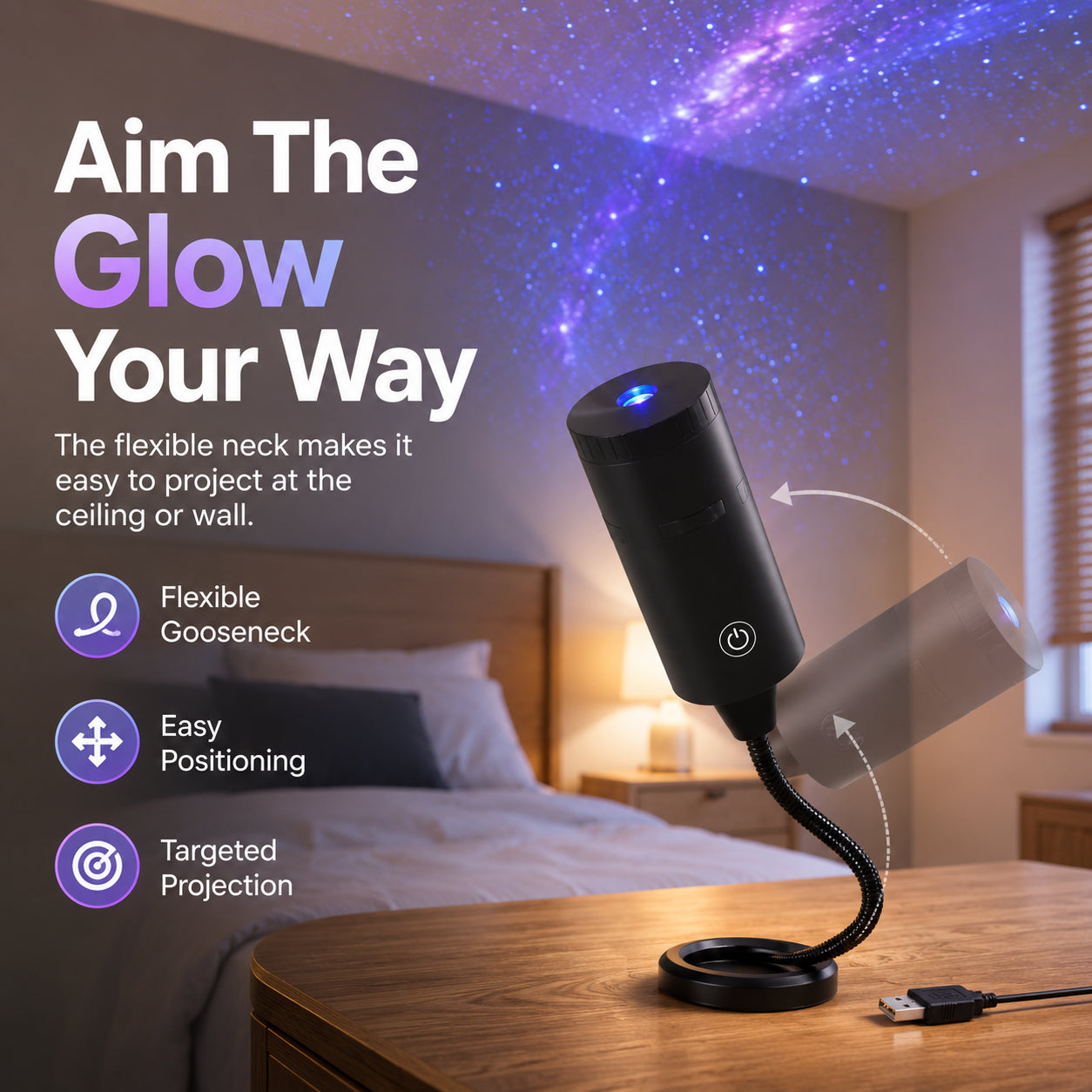🔥Hot Sale-50% OFF🌊Plug-and-Play HD Star Projector✨