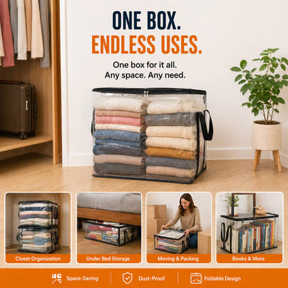 2026 Home Essentials Kit ✨Premium Clear Clothing Storage Bag