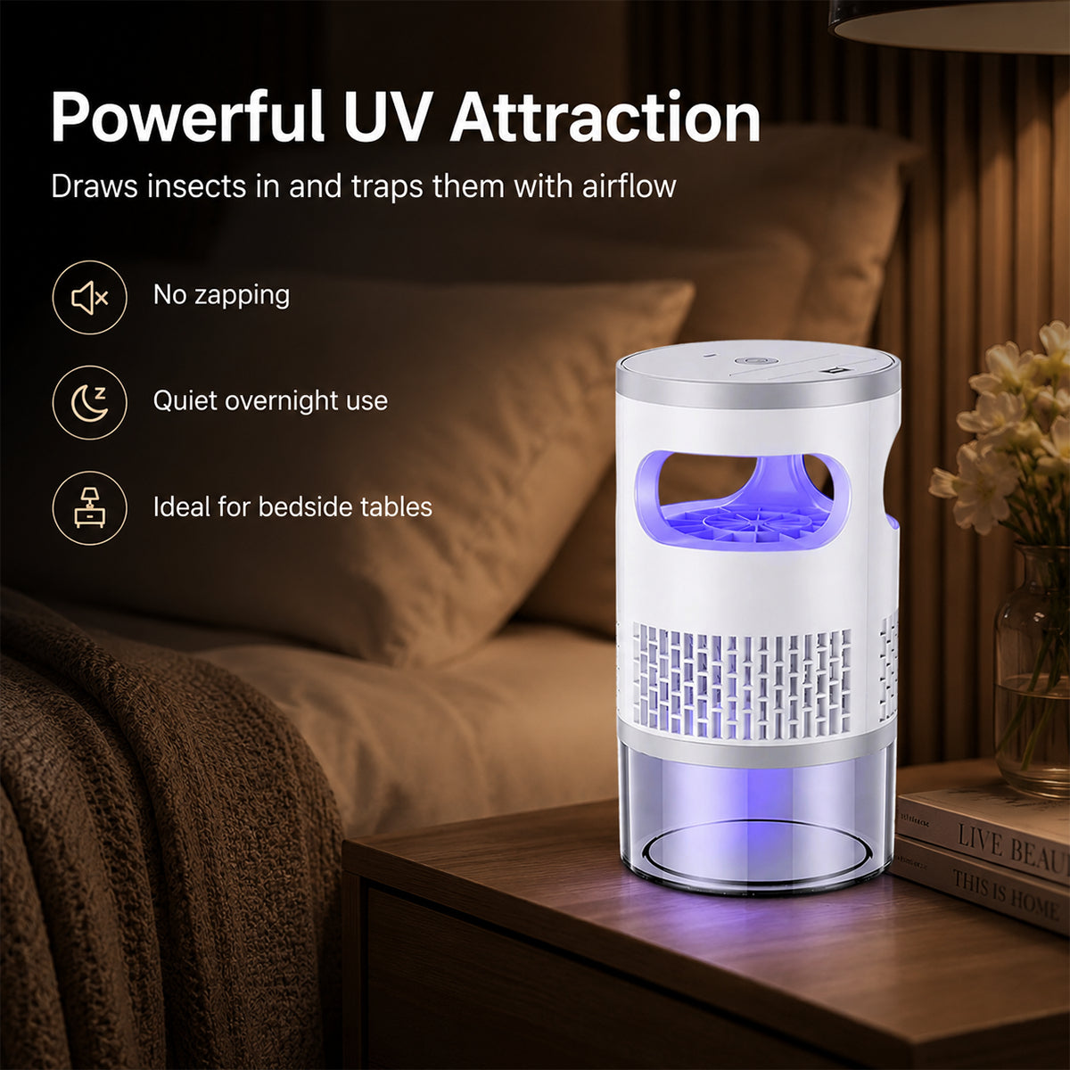🔥Summer Hot Sale-49% off🔥Indoor Fruit Fly & Gnat Trap – Quiet Suction Bug Catcher🦟❌