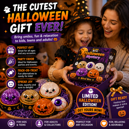 🔥 55% OFF TODAY 🎃 Halloween Steamed Bun Squishy Mystery Box Toy