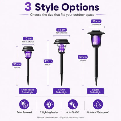 🔥Summer Hot Sale-49% off🔥Solar Mosquito Zapper Light – Outdoor Garden Stake Lamp