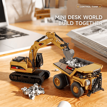 🚜 1:64 Premium Alloy Mini RC Construction Set