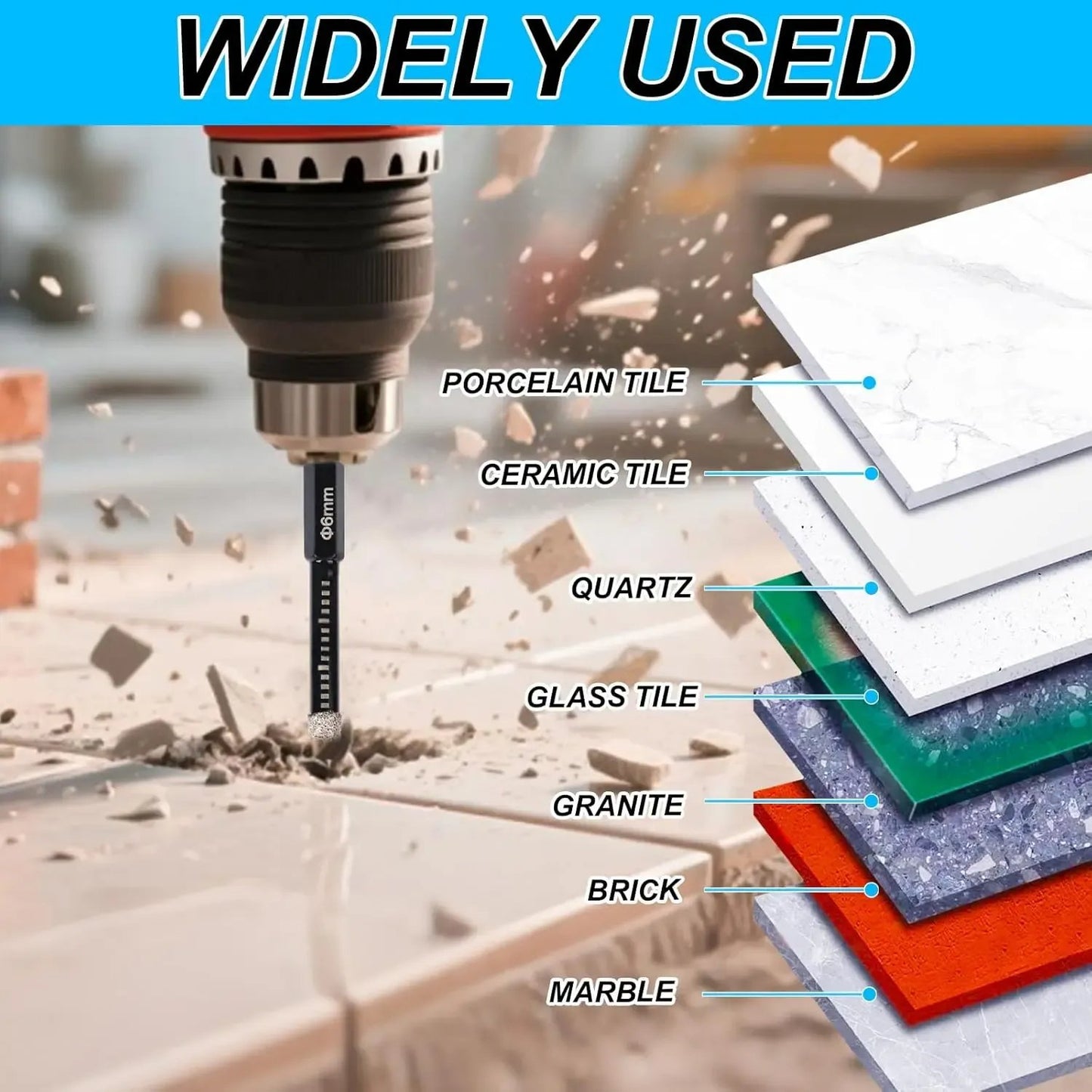 2026 Hot Sale💎 6PCS Diamond Drill Bits Set