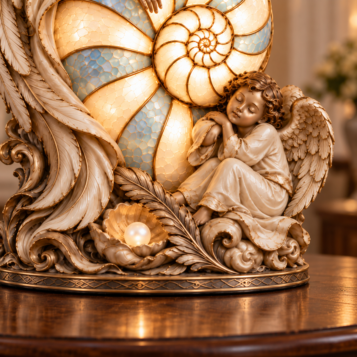 🌊 Moon Tide Mermaid Nautilus Lamp™ – Enchanting Ocean Glow for Your Home