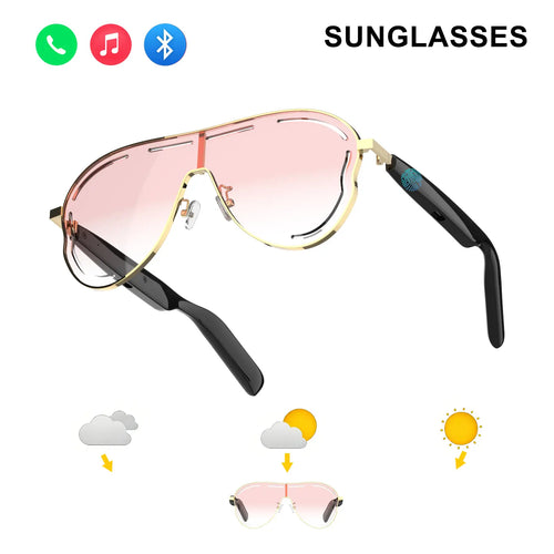 SIMPLYDWELLY™ Smart Bluetooth 5.4 Audio Sunglasses – Open-Ear Wireless Music Glasses with UV Protection & Hands-Free Calling