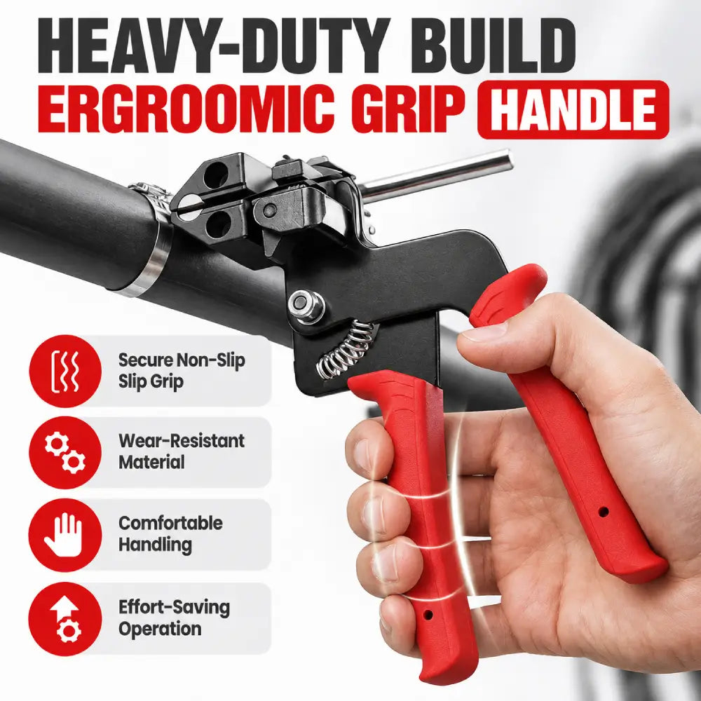 🔧 Stainless Steel Cable Tie Gun 💪 304 Metal Zip Ties Tensioning Tool