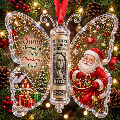 🎄 Christmas Butterfly Cash Gift Ornament ——🎁Make Cash Gifting Feel Special.