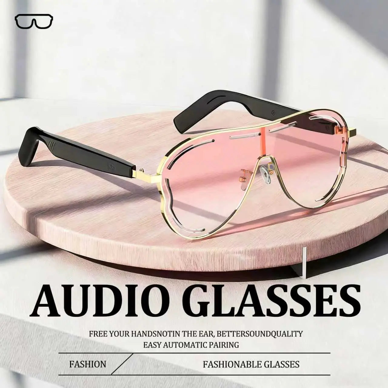 SIMPLYDWELLY™ Smart Bluetooth 5.4 Audio Sunglasses – Open-Ear Wireless Music Glasses with UV Protection & Hands-Free Calling