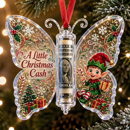 🎄 Christmas Butterfly Cash Gift Ornament ——🎁Make Cash Gifting Feel Special.