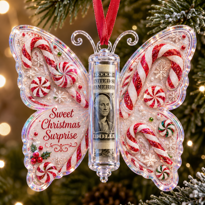 🎄 Christmas Butterfly Cash Gift Ornament ——🎁Make Cash Gifting Feel Special.